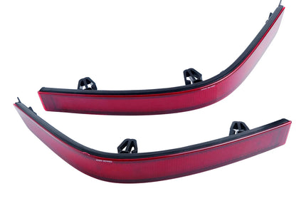 ANGRONG Pair Left + Right Rear Bumper Reflector Red Lens No Light Fit For VW Transporter T6 2015+